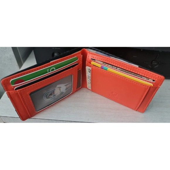 Slim Wallet for Men with 11 card Slots Rfid Blocking Carbon Fiber wallets - Picture 2 of 2